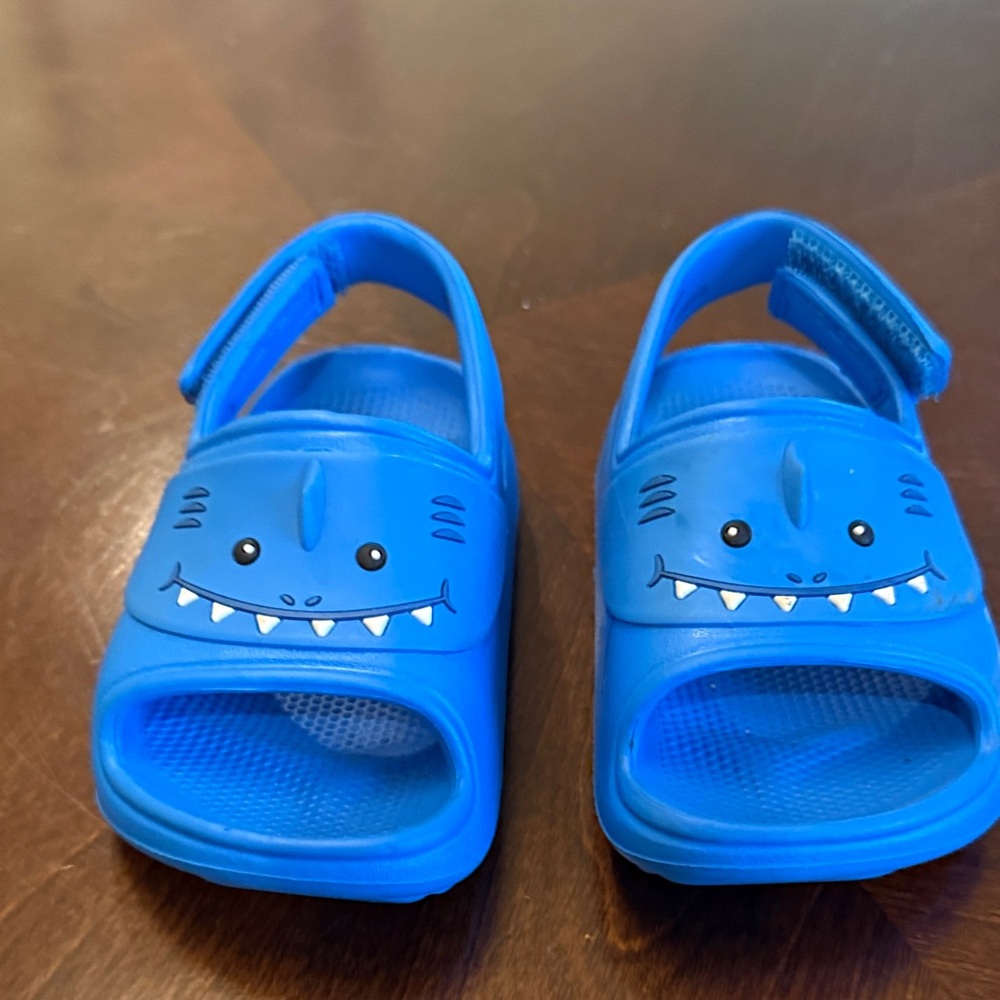Cat & Jack Blue Shark Kids Sandals